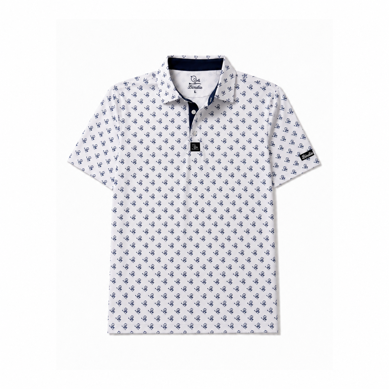 The Birdie Signature Polo- Blue Birdie!