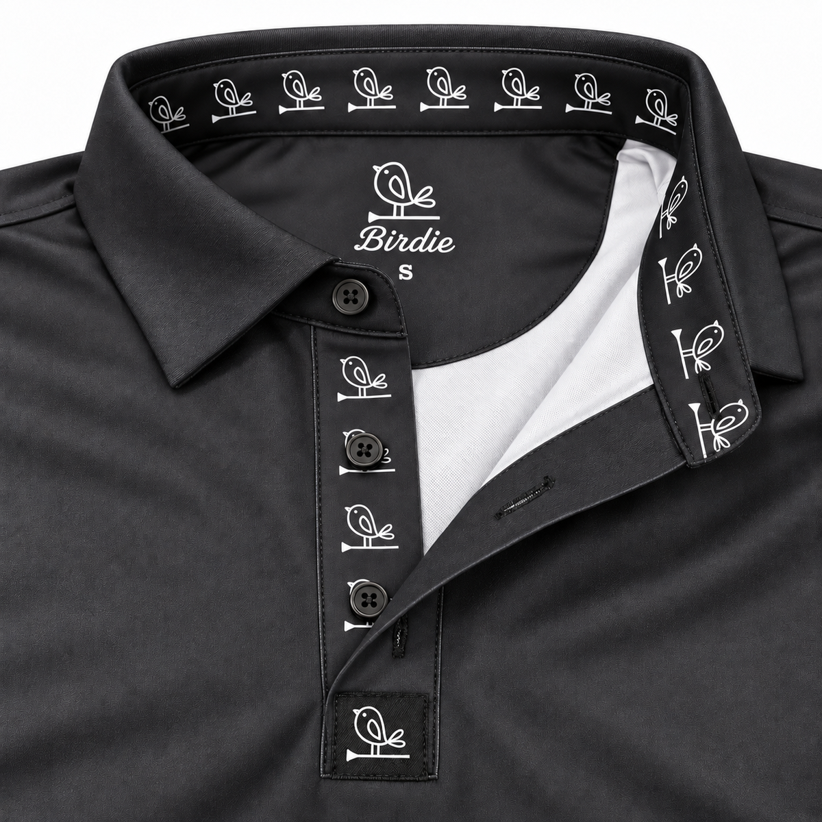 The Birdie Signature Polo- Blacked Out Birdie!