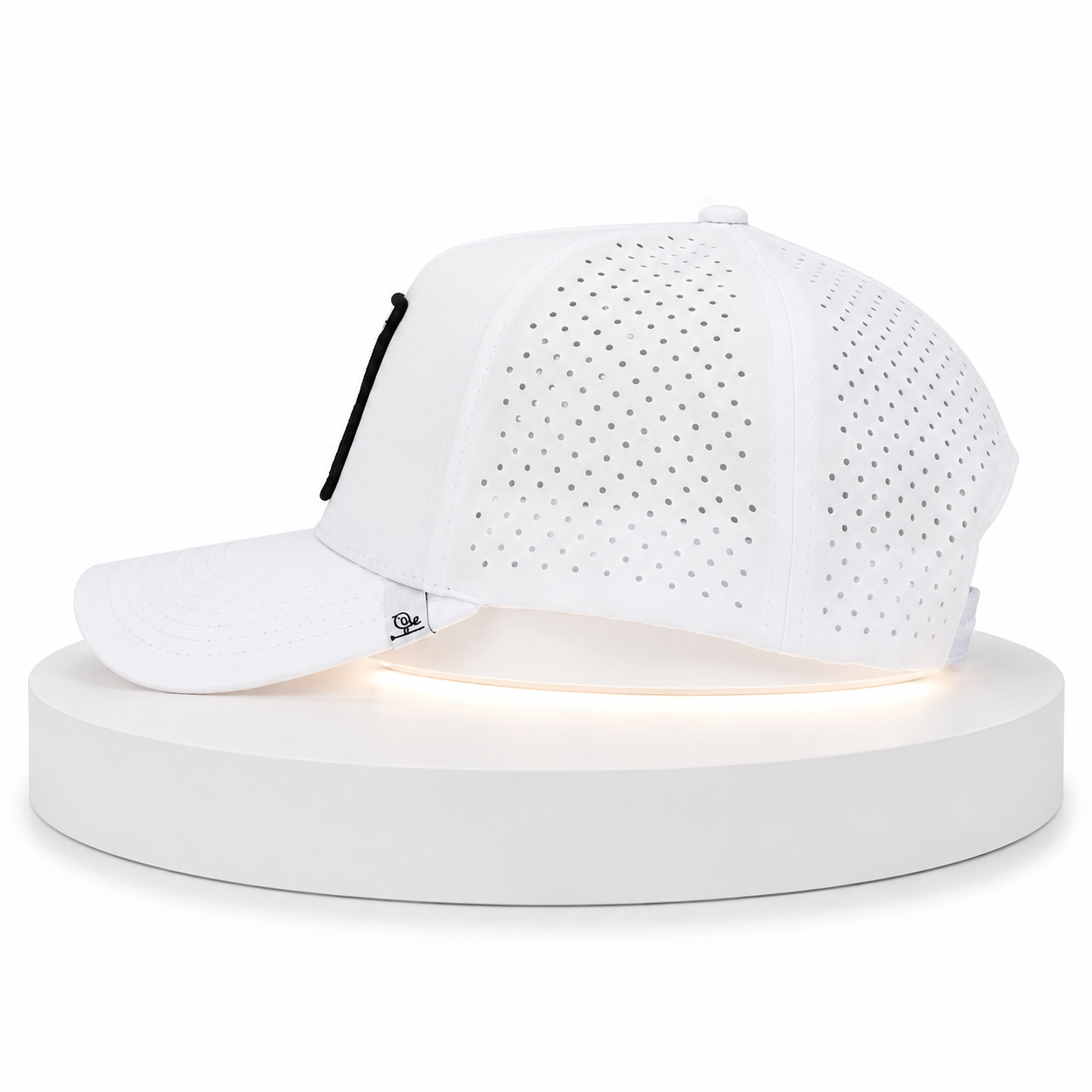 Birdie Perforated Performance Hat  – Patchy Birdie White!