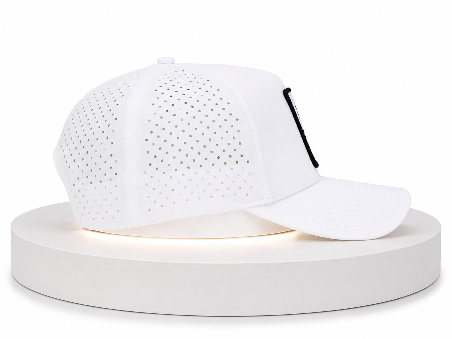 Birdie Perforated Performance Hat  – Patchy Birdie White!
