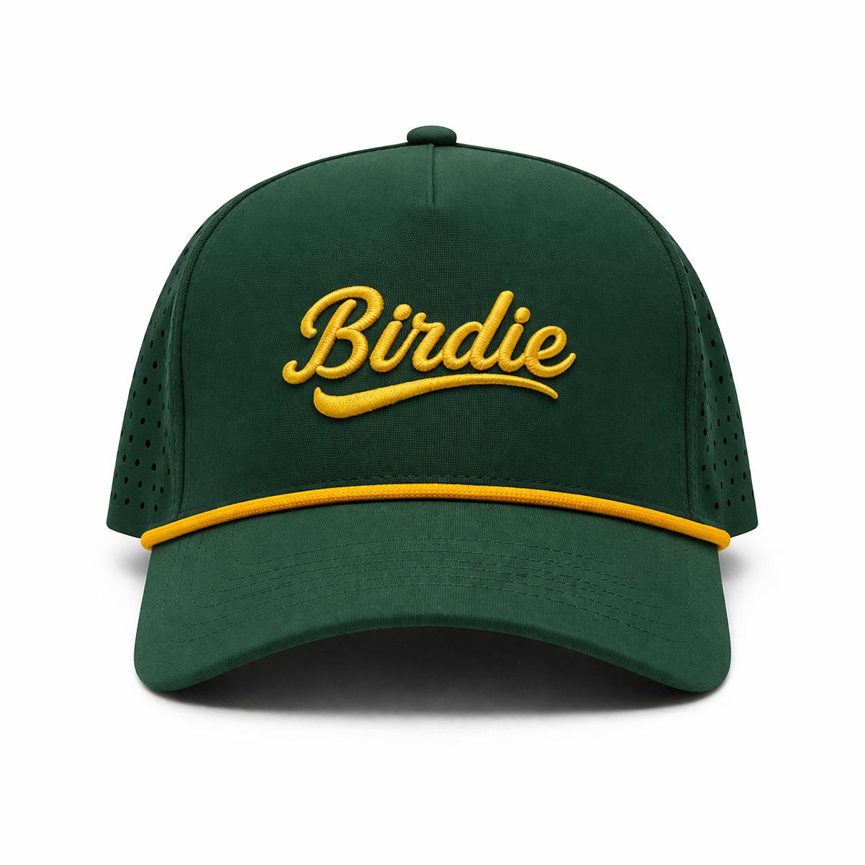 Birdie Spring Opener Collection- Birdie Performance Rope Hat – Green & Gold Edition
